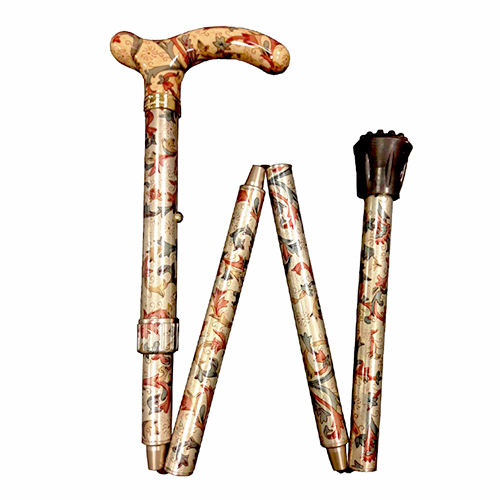 英國classic canes 可摺疊收納+調整高低 折疊手杖(4616L-細款)