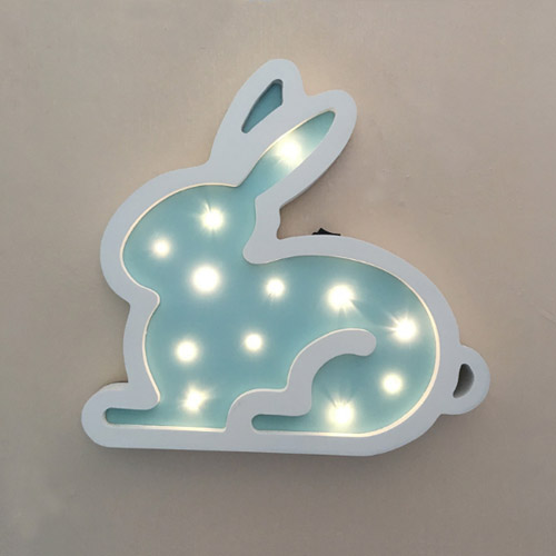 [FINAL CALL] 家居生活雜貨舖 浪漫可愛北歐星星兔子夜燈 粉藍兔