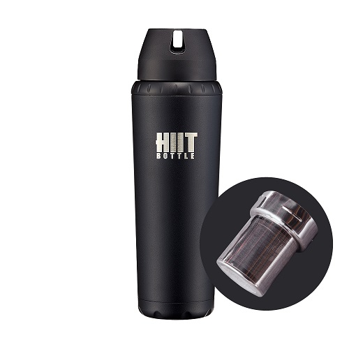 Ethne 美國 HIIT BOTTLE 極限健身水瓶/簡配版(黑色(709ml))(送濾茶器)