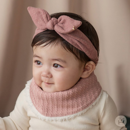 韓國 Happy Prince Harper保暖嬰兒童圍脖圍巾圍兜 粉紅色