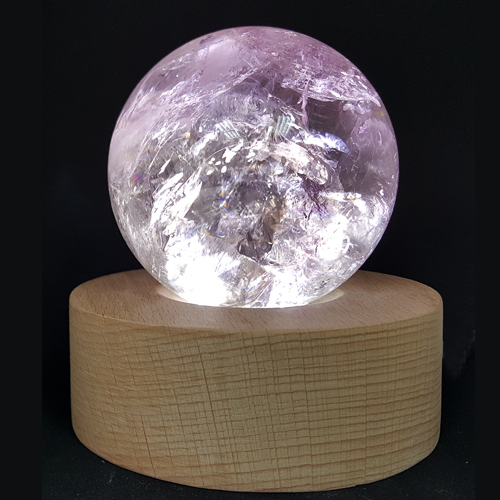S.S.水石 天然紫水晶球