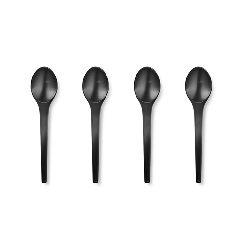 丹麥 Georg Jensen Caravel Tea Spoon 4pcs, 帆船系列 黑色魅力 個人西式餐具 茶匙 四件式禮盒（Koppel 100 百年紀念特別款）