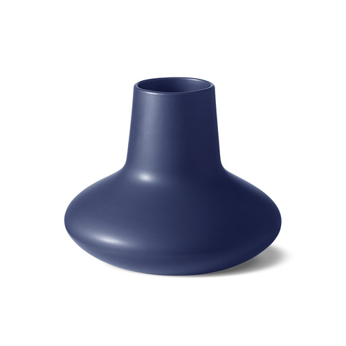 丹麥 Georg Jensen HK Koppel Vase Stoneware, Medium 22.5cm 漢寧古柏系列 藍色石陶 花瓶 - 中尺寸