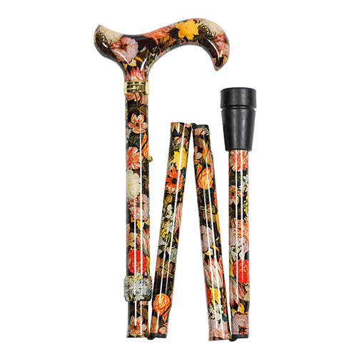 英國classic canes 可摺疊收納+調整高低 折疊手杖(4662B-粗款)
