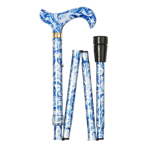 英國classic canes 可摺疊收納+調整高低 折疊手杖(4646P-粗款)