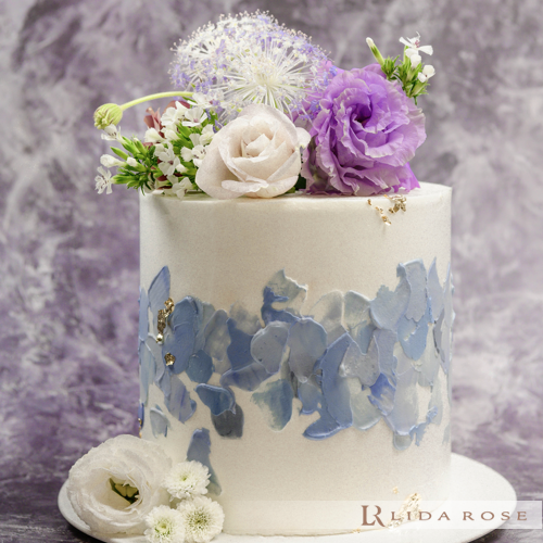 【僅限寄送台中地區 】LIDA ROSE 6吋加高花藝設計蛋糕 普羅旺斯 Provence