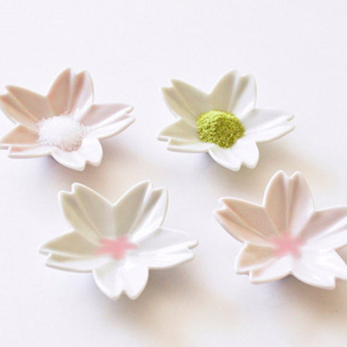 日本 Hiracle 櫻花豆皿5入組(白)