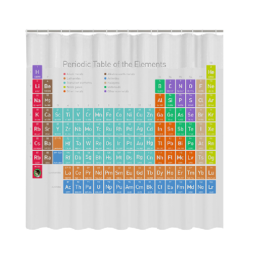 賽先生科學工廠 科學浴簾(優雅化學元素表)