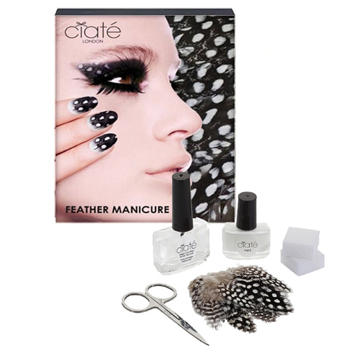英國Ciate夏緹 霓裳羽衣組合-黑白色 Feathered Manicure What a Hoot