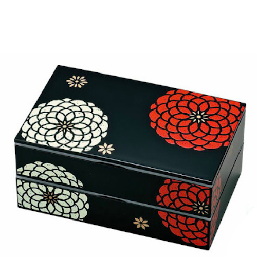 日本 HAKOYA 百華系列雙層多用便當盒-黑