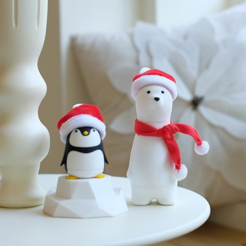 iThinking 歡樂聖誕趴 極地絕配冰雪奇緣組-白熊/黑企鵝