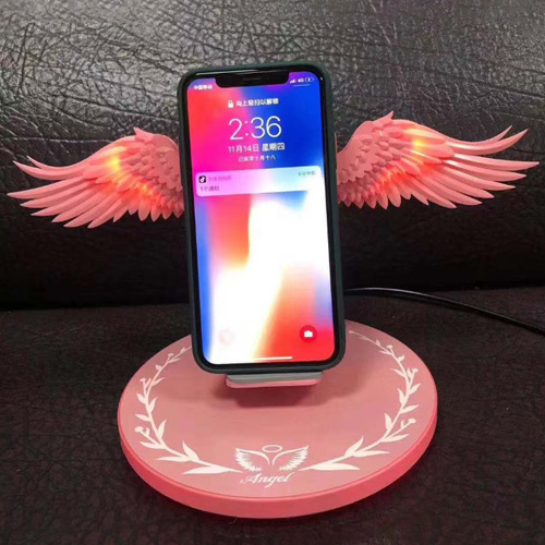 創意小物館 天使之翼無線充電盤-粉