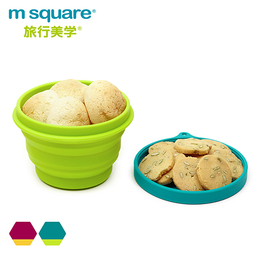 JB DESIGN M square摺疊碗新系列kids-m(藍綠)