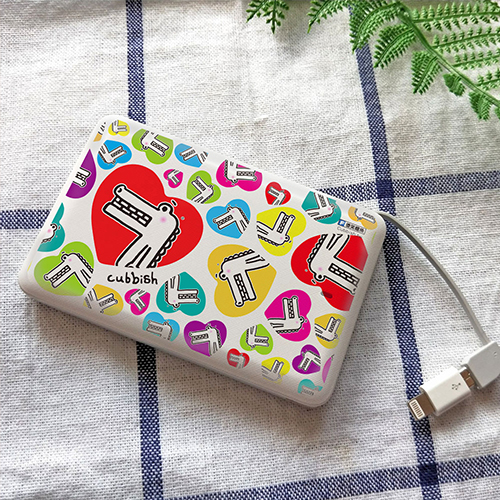 JB DESIGN 傻笑鱷魚行動電源6780mah-心心相印