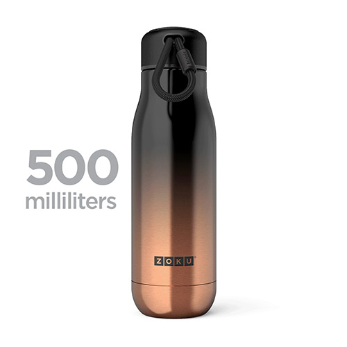 美國 ZOKU 真空不鏽鋼保溫瓶(500ml)-漸層金