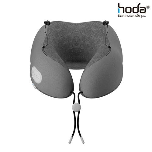 hoda 主動式降噪藍牙耳機記憶頸枕-灰