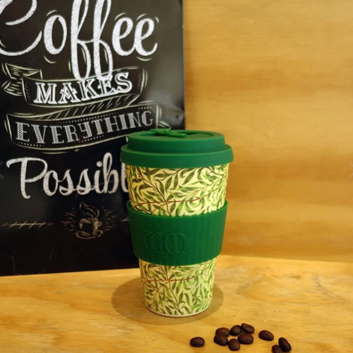 英國Ecoffee Cup 環保隨行杯400ml - William Morris藝術聯名款(垂柳)