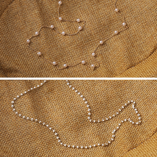 創意小物館 韓版防丟氣質口罩鏈 兩入一組 珍珠鏈條+白色串珠款