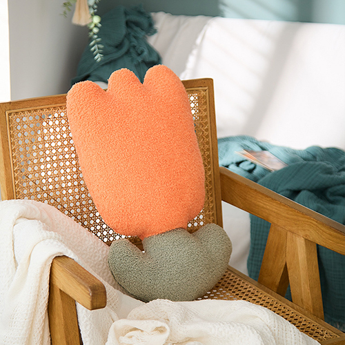 家居生活雜貨舖 極簡風花朵抱枕 玫瑰