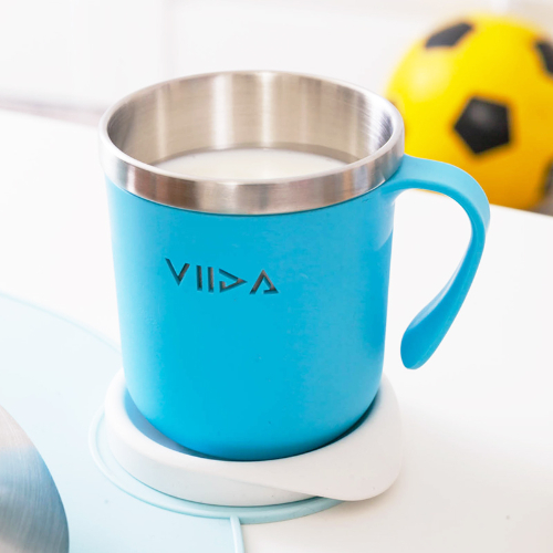 VIIDA Soufflé 抗菌不鏽鋼杯(寶貝藍)
