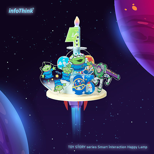 InfoThink 
玩具總動員派對電子蠟燭燈 (拍手控制燭光)