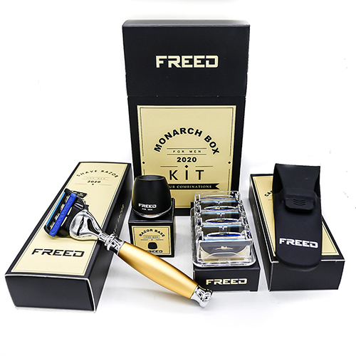 【可免費客製】FREED 一週年限量紀念款 宇宙探索系列尊爵四件組刮鬍刀禮盒-阿波羅