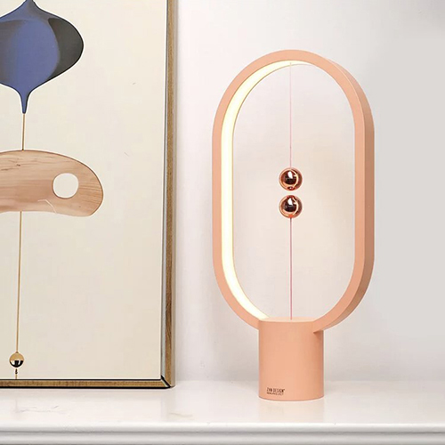 Zan design HengPRO 衡 LED橢圓形檯燈2.0-烤漆款粉色