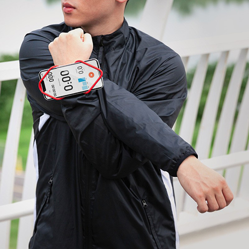 Bone 跑步手握手機綁二代｜手機隨意帶著跑 紅色