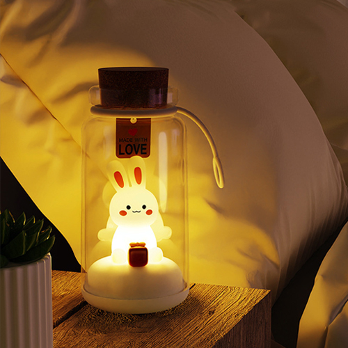 【3/29~5/31畢業季早鳥88折優惠】創意小物館 兔子漂流瓶小夜燈