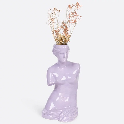 西班牙 DOIY Venus Vase White 維納斯花器 紫色