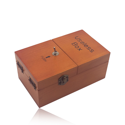 【3/29~5/31畢業季早鳥88折優惠】創意小物館 減壓神器無用的盒子 Useless Box 深棕