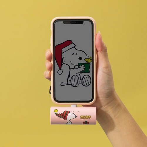 InfoThink 史努比系列PD快充口袋行動電源 粉 Lightning