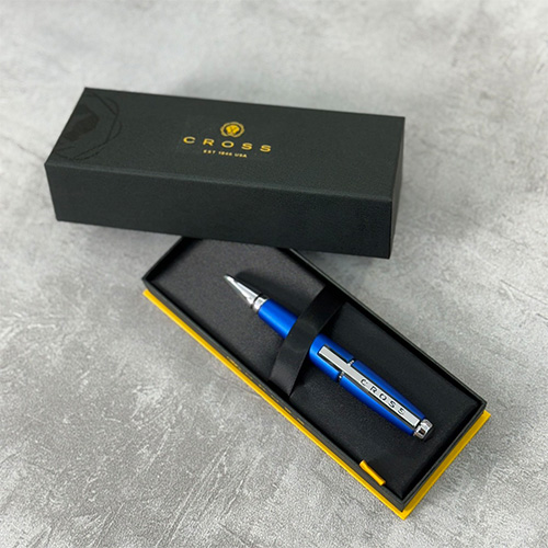 【可雷雕】美國 CROSS Edge 科技藍鋼珠筆 AT0555-3