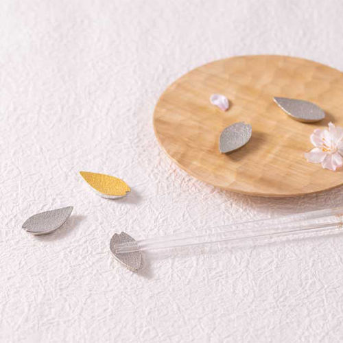 日本 能作 一抹霞光櫻花筷架 - 5入