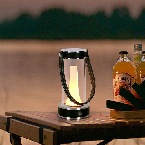 【1/2~8/31春日特惠85折】創意小物館 皮質手提氛圍燈 墨綠色