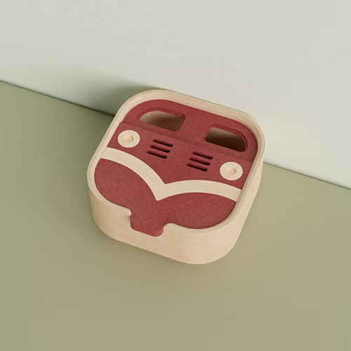 UniWoodesign 
阿里山小火車 - 迷你收納盒 / 實木製 紅