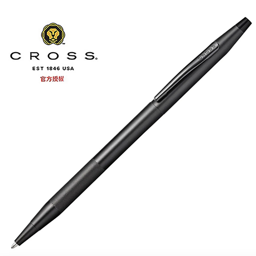 【4/15~4/21精選品牌8折優惠】【可雷雕】CROSS 經典世紀系列 原子筆 PVD黑色/鈦灰微滾花