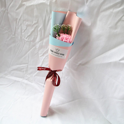 創意小物館 質感仿真康乃馨 (單支) 粉色