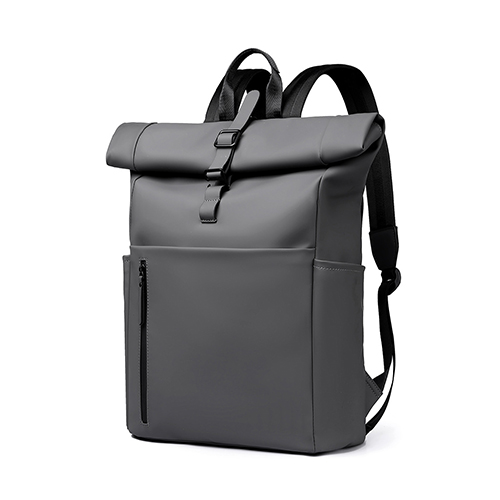 【1/2~8/31冬日特惠85折】創意小物館 捲頂大容量防水背包 灰色