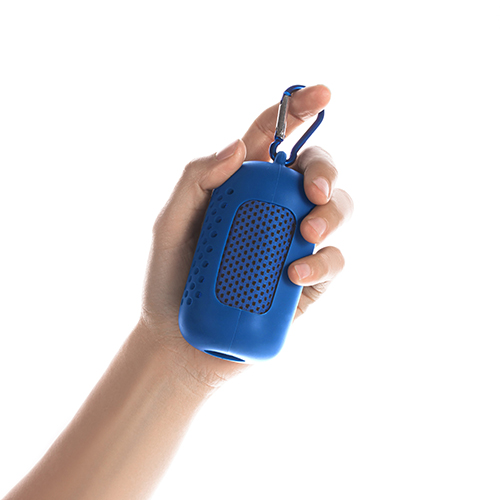 創意小物館 隨身冰涼絲冷感毛巾 寶藍