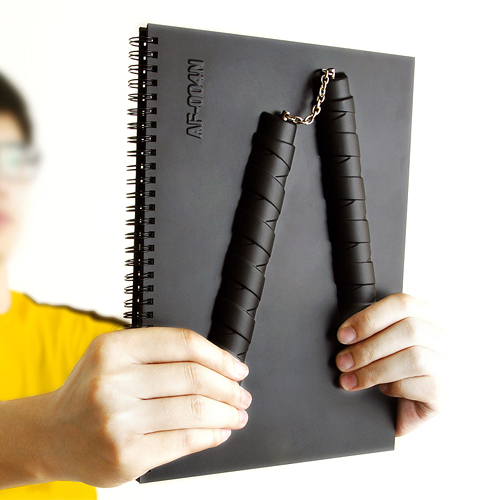 天晴設計 雙節棍筆記本 Nunchaku note