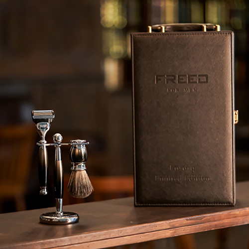 【可免費客製】FREED一週年限量紀念款 宇宙探索系列  豪華典藏版四件組刮鬍刀禮盒-哈德斯
