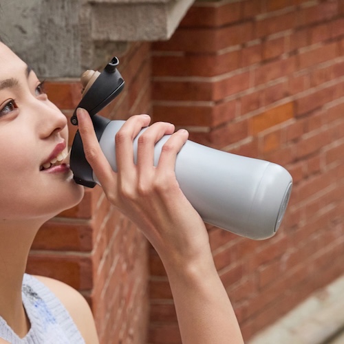 乾唐軒 躍動保溫杯 / 雙層不銹鋼 / 馬卡龍款 / 便攜拉環蓋 / 5色 500ml(銀光灰)