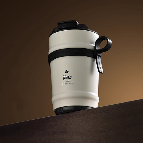 家居生活雜貨舖 316噴瓷內膽隨行保溫杯 白色