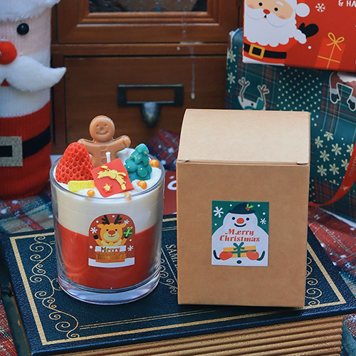 【11/4~12/31聖誕商品B2B優惠】家居生活雜貨舖 聖誕造型香氛蠟燭杯 薑餅人