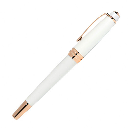 【2/17~2/23精選筆品牌75折】CROSS 貝禮系列 珍珠白亮漆連玫瑰金色 鋼珠筆 AT0455-22 [附提袋]