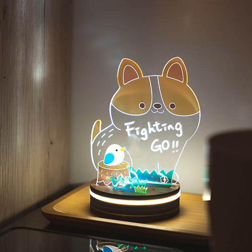 猴子設計陪伴小夜燈 - 悠閒狗狗