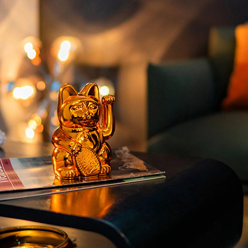 德國 Donkey 幸運繽紛招財貓 星球亮面特別款(銅色)