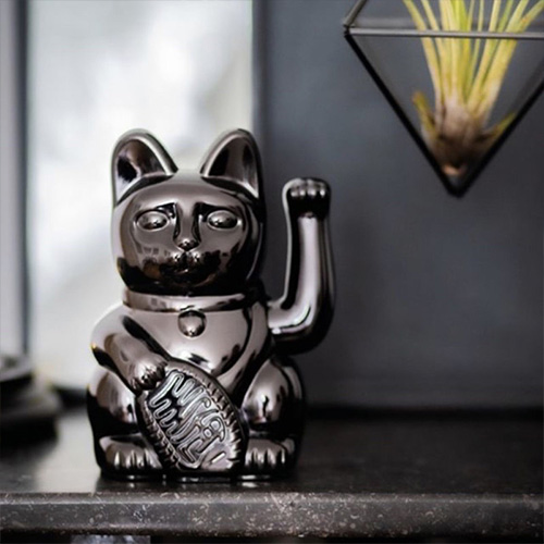 德國 Donkey 幸運繽紛招財貓 埃及亮面特別款(幸運亮黑)