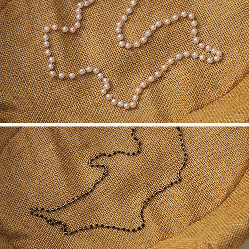 創意小物館 韓版防丟氣質口罩鏈 兩入一組 珍珠+黑色串珠款